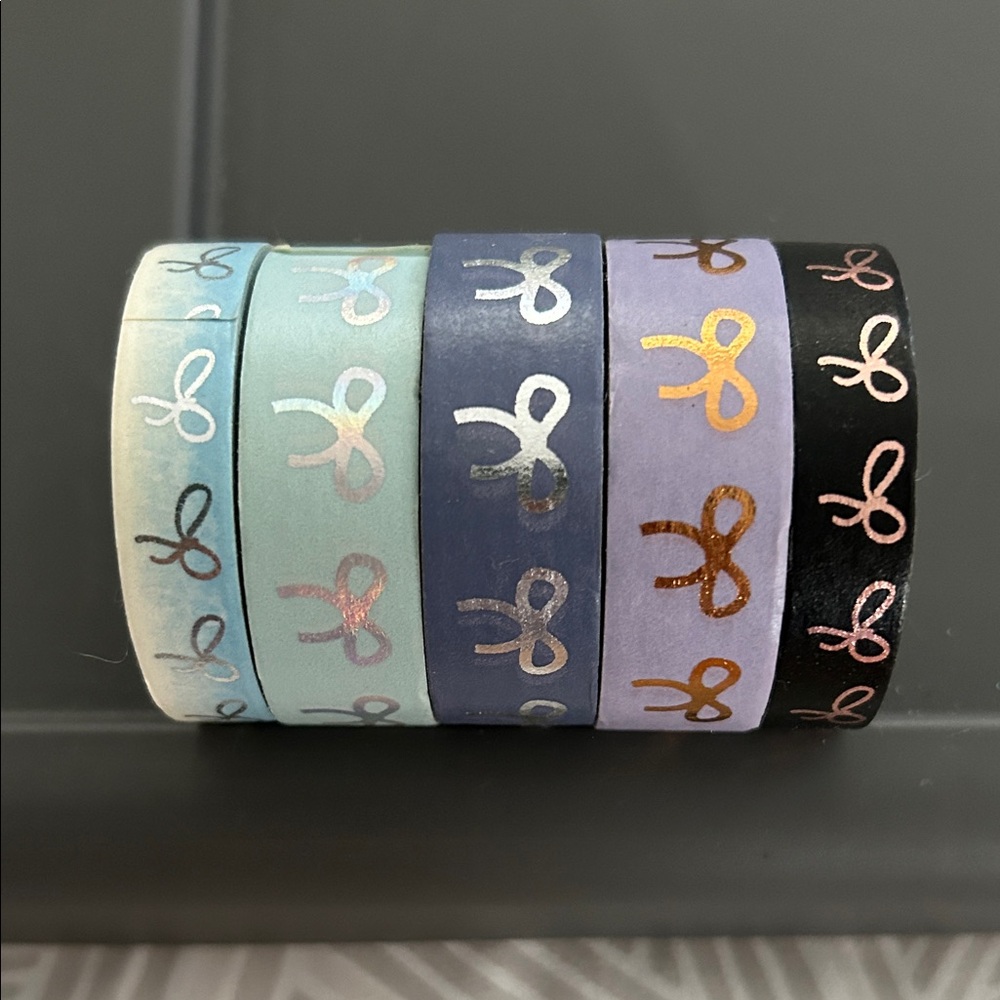 Elegant Bow Design Hair Ties Set - Multicolor